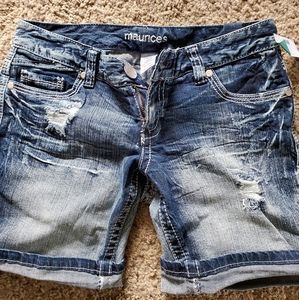 NWT Maurices denim shorts 6